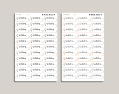 Birthday Label Planner Stickers for inkWELL Press Planners IWPL19