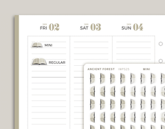 Book Icon Planner Stickers for inkWELL Press IWPS25