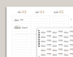 Book Icon Planner Stickers for inkWELL Press IWPS25