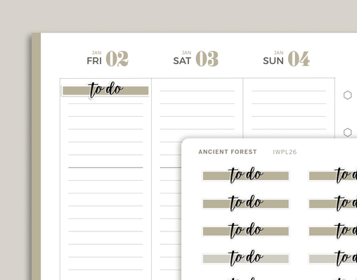 CLASSIC Highlight Header Stickers for inkWELL Press Planners IWPL26