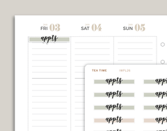 CLASSIC Highlight Header Stickers for inkWELL Press Planners IWPL26