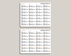 Clean Bathroom Text Planner Stickers for inkWELL Press Planners IWPS35