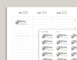 Clean Kitchen Icon Planner Stickers for inkWELL Press Planners IWPS39