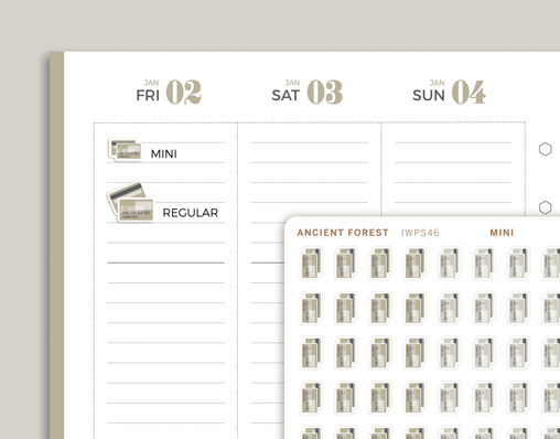 Credit Card Icon Planner Stickers for inkWELL Press Planners IWPS46