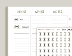 Dumbbell Icon Planner Stickers for inkWELL Press IWPS7