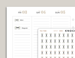 Dumbbell Icon Planner Stickers for inkWELL Press IWPS7