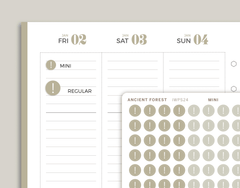 Exclamation Point Bullet Journal Circle Planner Stickers for inkWELL Press IWPS24