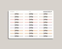 FLEX Highlight Header Stickers for inkWELL Press Planners IWPL27