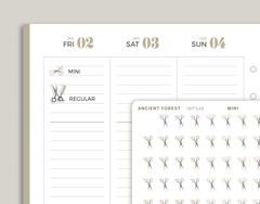 Haircut Appointment Icon Planner Stickers for inkWELL Press Planners IWPS48