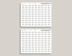 Indoor Rowing Icon Planner Stickers for inkWELL Press Planners IWPS22