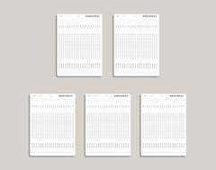 Time Strip Planner Stickers with CUSTOM Headers inkWELL Press Planners IWPL18C