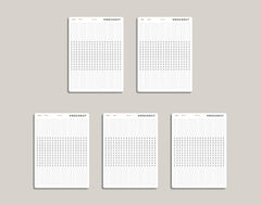 Time Strip Planner Stickers for inkWELL Press Planners IWPL4