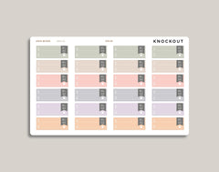 Bill Due Label Planner Stickers for inkWELL Press Planners IWPL22