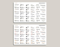 Weekly Text Cleaning Sampler Planner Stickers for inkWELL Press Planners IWPL32