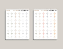 Airplane Icon Planner Stickers for inkWELL Press Planners IWPS45