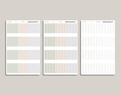 6 Hexagon Checklist Planner Stickers for inkWELL Press Planners IWPL16