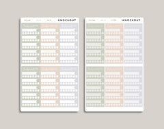 5 Habit Tracker Planner Stickers for inkWELL Press Planners IWPL25