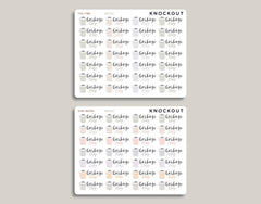 Garbage Day Icon Planner Sticker for inkWELL Press Planners IWPS32