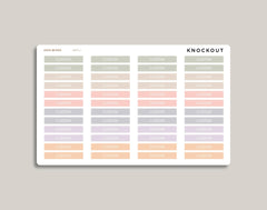 CUSTOM Classic Header Stickers for inkWELL Press Planners IWPL1C