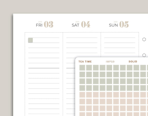 Mini Checkbox Square Stickers for inkWELL Press Planners IWPS9