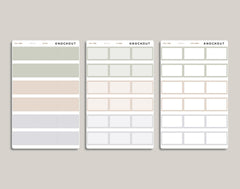 Half Box Stickers for inkWELL Press Planners IWPL14