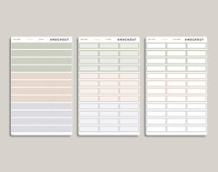 Quarter Box Stickers for inkWELL Press Planners IWPL12