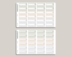 Daily Habit Tracker Planner Stickers for inkWELL Press Planners IWPL24