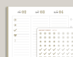 Bullet Journal Icon Sampler Planner Stickers for inkWELL Press IWPS11