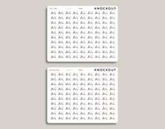 Indoor Rowing Icon Planner Stickers for inkWELL Press Planners IWPS22