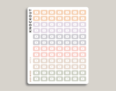 Social Media Icon Planner Stickers for inkWELL Press IWPS14