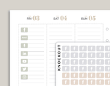 Social Media Icon Planner Stickers for inkWELL Press IWPS14