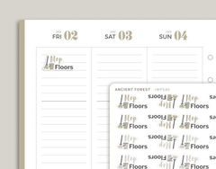 Mop Floors Planner Stickers for inkWELL Press Planners IWPS40