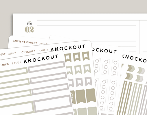 Outline Flex Functional Sampler Kit for inkWELL Press Planners IWPL7