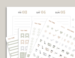 Outlined Classic Functional Sampler Kit for inkWELL Press Planners IWPL2