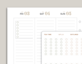 Outlined 6 Hexagon Checklist Planner Stickers for inkWELL Press Planners IWPL16