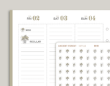 Plant Icon Planner Stickers for inkWELL Press Planners IWPS18