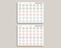 Paw Icon Stickers for inkWELL Press Planners IWPS17