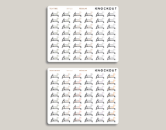 Indoor Rowing Icon Planner Stickers for inkWELL Press Planners IWPS22