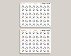 Stationary Bike Icon Planner Stickers for Inkwell Press Planners IWPS21