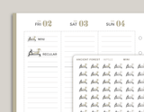 Indoor Rowing Icon Planner Stickers for inkWELL Press Planners IWPS22