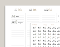 Indoor Rowing Icon Planner Stickers for inkWELL Press Planners IWPS22