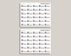 Sheets & Towels Icon Planner Stickers for inkWELL Press Planners IWPS36