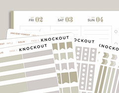 Solid Classic Functional Sampler Kit for inkWELL Press Planners IWPL2