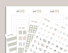 Solid Classic Functional Sampler Kit for inkWELL Press Planners IWPL2