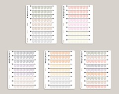 Solid CLASSIC Weekend Banner Stickers for inkWELL Press Planners IWPS10