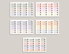 Solid Bill Due Label Planner Stickers for inkWELL Press Planners IWPL22