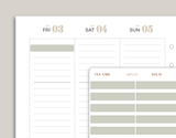 Solid Single Line Box Stickers for inkWELL Press Planners IWPL10