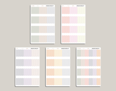 Solid 6 Hexagon Checklist Planner Stickers for inkWELL Press Planners IWPL16