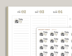 Tidy Up Planner Stickers for inkWELL Press Planners IWPS33