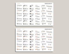 Weekly Text Cleaning Sampler Planner Stickers for inkWELL Press Planners IWPL32